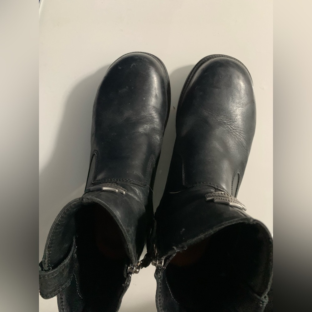Harley-Davidson Black Leather Women's Combat Moto Boots - Picture 11 of 12